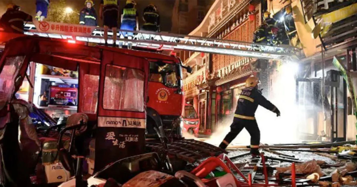 चीनको एक रेष्टुरेन्टमा विष्फोट, ३१ जनाको मृत्यु