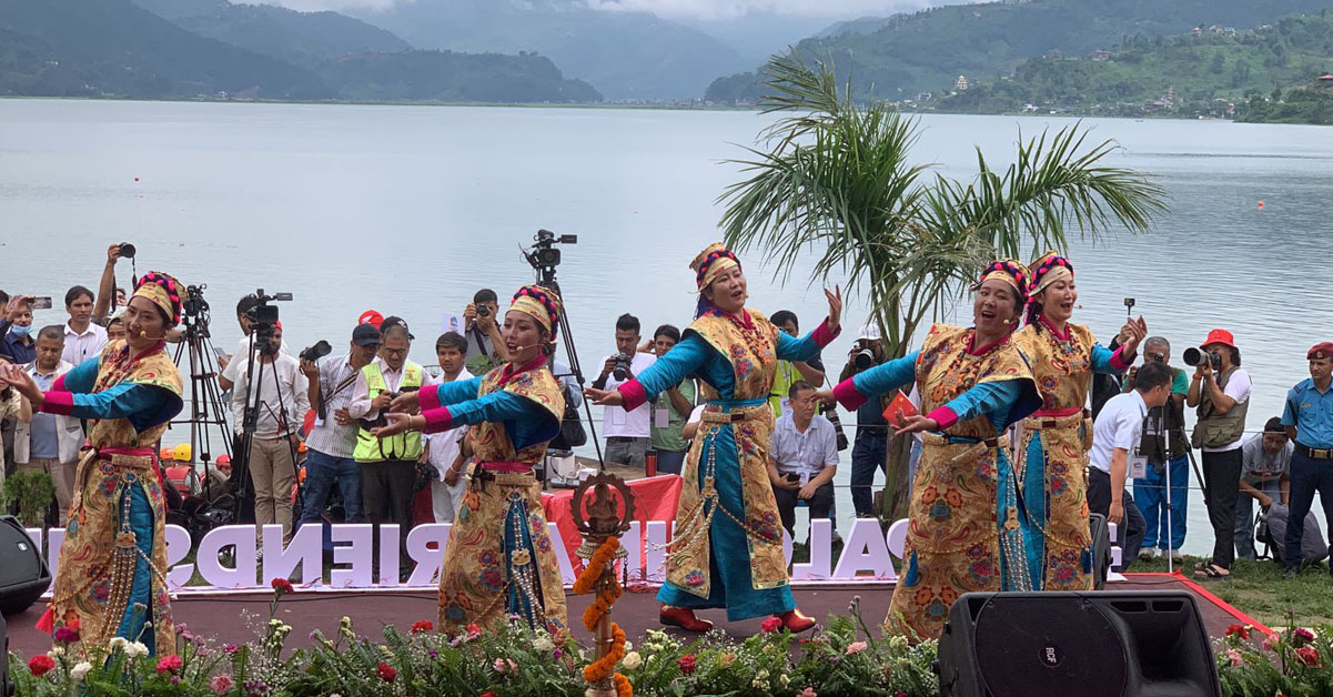 पोखरामा ड्रागन बोट रेस महोत्सव सुरु