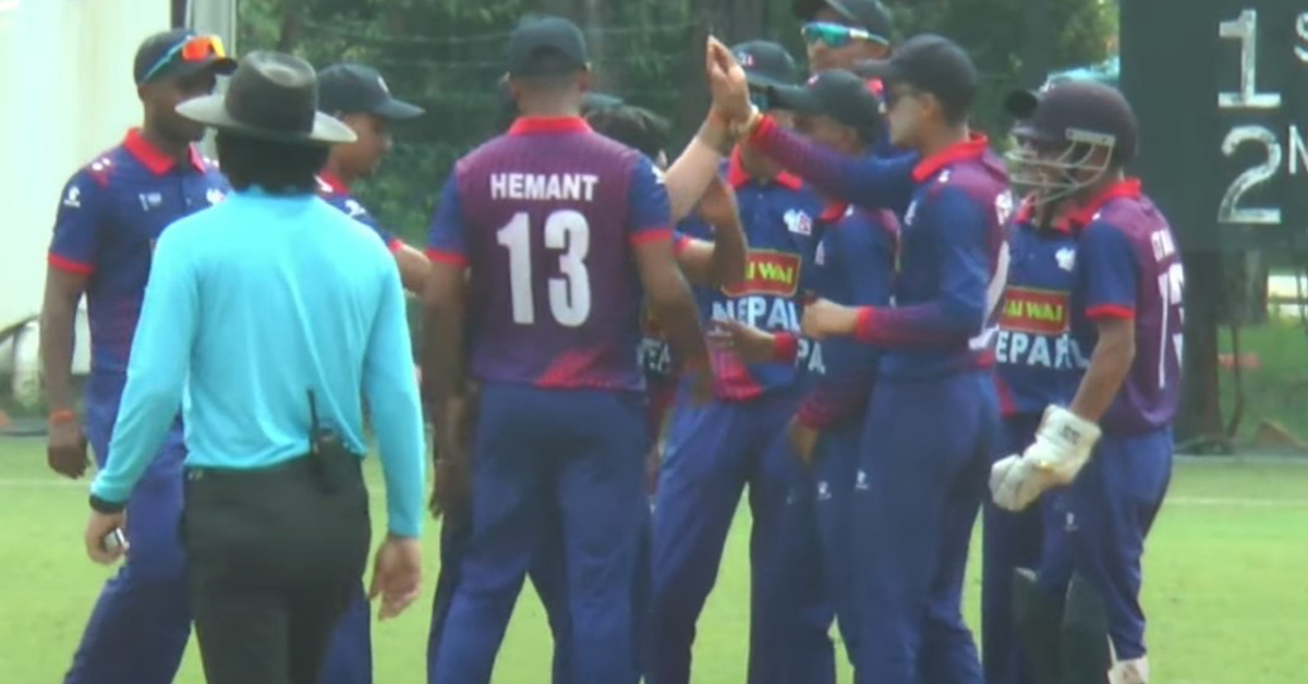 नेपालले बहराइनलाई सात विकेटे हरायो