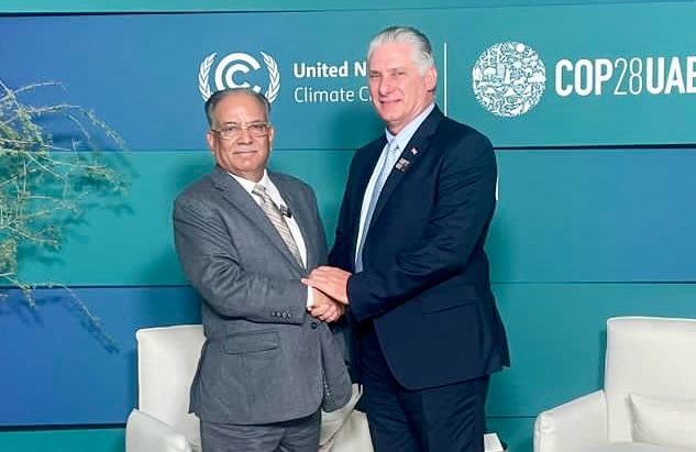 कोप २८ मा सहभागी हुन दुबई गएका प्रधानमन्त्री दाहाल आज साँझ फर्कने