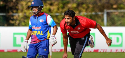 नेपालले चौथो अभ्यास खेलमा क्यानडा एचपीलाई २ विकेटले हरायो