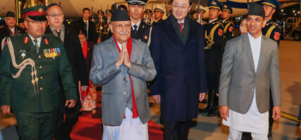 आज चिनियाँ समकक्षीसँग भेटवार्ता गर्दै प्रधानमन्त्री ओली