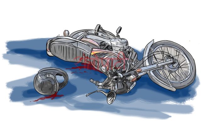 सिरहामा बस र मोटरसाइकल ठोक्किँदा दुईको मृत्यु, एक गम्भीर घाइते