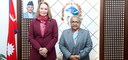 प्रधानमन्त्रीसँग नर्वेली राजदूतको शिष्टाचार भेट