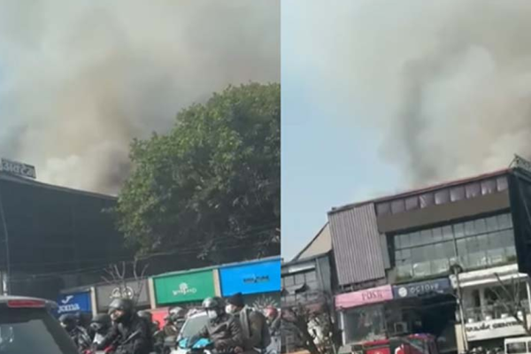 दरबारमार्गको उडल्याण्ड होटलमा आगलागी