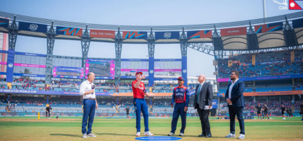 विश्वकप क्रिकेटः इङ्ल्यान्डविरुद्ध पहिला बलिङ गर्दै नेपाल