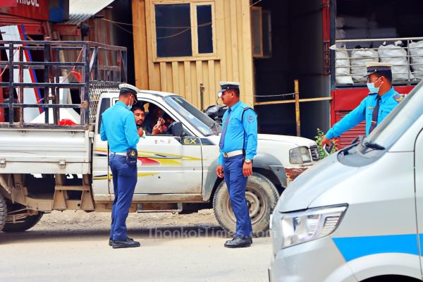 ट्राफिक प्रहरीद्वारा सात महिनामा ७६ लाखभन्दा बढी राजस्व सङ्कलन