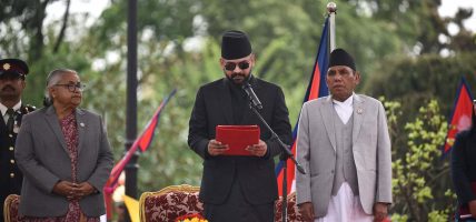 नवनियुक्त प्रधानमन्त्री शाहबाट शपथ ग्रहण