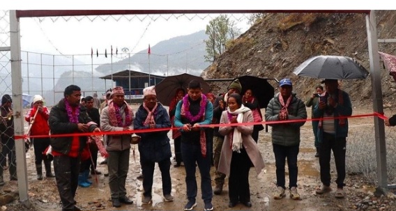 पचपन्न लाख लागतमा खेलमैदान निर्माण