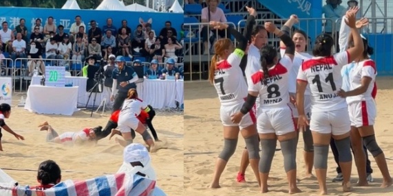 एसियन बीच गेम्समा बंगलादेशलाई हराउँदै नेपाल सेमिफाइनलमा