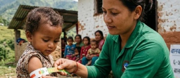 सही उपचार–कुपोषणमुक्त पुस्ताको आधार’ भन्ने मूल नाराका साथ बालबालिकाको पाखुरा नाप्ने अभियान सुरु