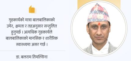 विद्यार्थीलाई गृहकार्य : आवश्यकता कि बोझ ? (मध्यम आकारको सुधारिएको संस्करण)